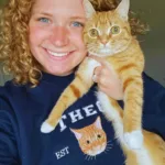 Custom Embroidered Varsity Cat Face Sweatshirt from Photo - Image 9