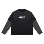 Unisex Vintage Wash Distressed Layer T-Shirt